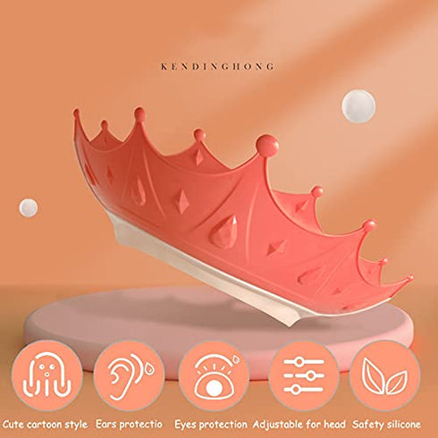 FUSACONY 0-9 Shower Cap Children, Baby Safe Shampoo Cap, Baby Adjustable Shampoo Protection, Shampoo Protection