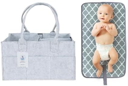 Generic Artemisa - Baby Diaper Caddy Organizer - Includes Changing Mat - Changing