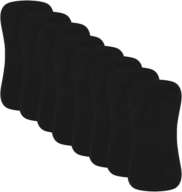 lazyrhino 8 Pack Baby Burp Cloths, Unisex for Boys and Girls, Super Absorbent