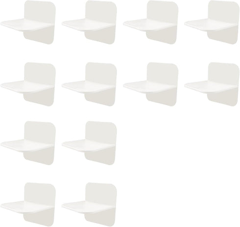 Quxddy 12-Pack No-Drill Heavy Duty Furniture Anchors, Adhesive Anti-Tip Wall Straps and Mounting