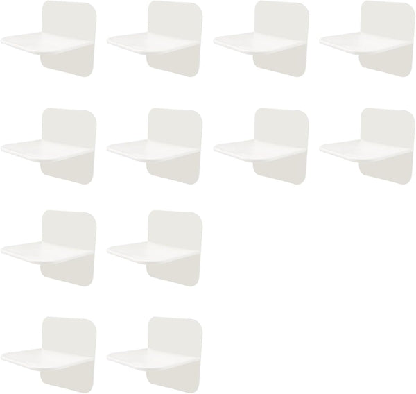 Quxddy 12-Pack No-Drill Heavy Duty Furniture Anchors, Adhesive Anti-Tip Wall Straps and Mounting