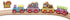 2 3 Set Maxim Enterprise, inc. Kids Circus Train with Steam Engine, Cars, Caboose, Wooden Animals, Colorful Hardwood