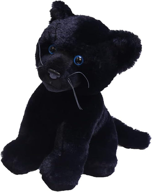 10 Inches. Plushland Black Panther Stuffed Animal Realistic Plush Panther for Kids and Adults