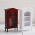 Dollhouse Furniture Display Shelf 1:12 Scale Miniature Bookshelf Cabinet Decoration Classic Wooden Storage for Mini Artificial House Accessories (White)