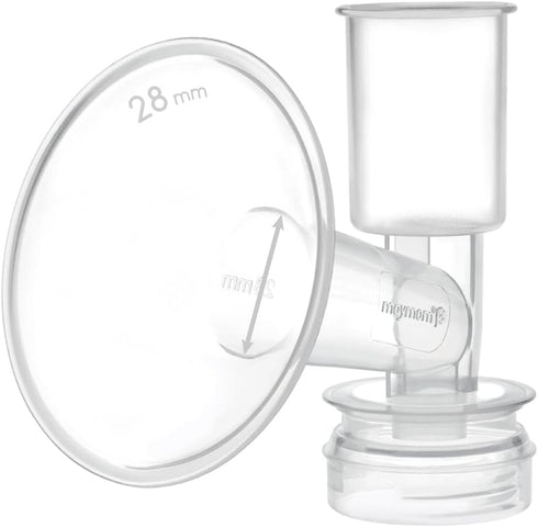Maymom Breast Shield Flange Compatible with Ameda Breast Pumps (28 mm, Large,
