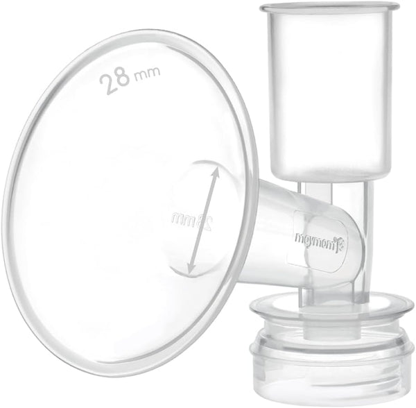 Maymom Breast Shield Flange Compatible with Ameda Breast Pumps (28 mm, Large,