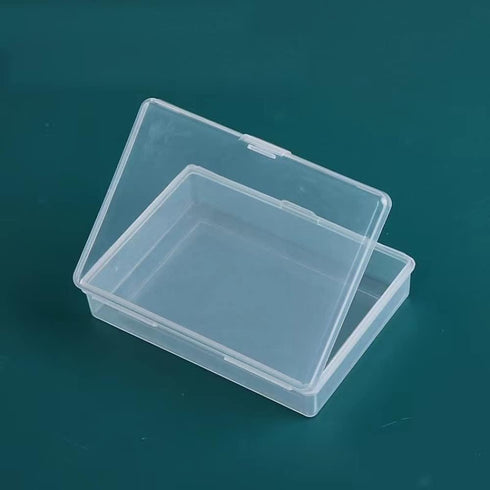 4PCS Playing Card Deck Cases - Clear Plastic Gaming Card Holder Organizer, Snaps Closed, Empty Storage Box