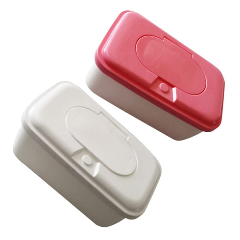 Ipetboom Baby Wipes Dispenser Plastic Box with Lid Refillable Wipe Holder Lightweight Portable