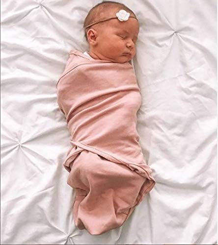 Ely's & Co. Adjustable Swaddles for Newborn, Baby Swaddles 0-3 Months, 2 Pack (Dusty Rose and Mauve Pink Star)
