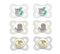 MAM Variety Pack Baby Glow in The Dark Pacifier, Includes 6 Types