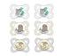 MAM Variety Pack Baby Glow in The Dark Pacifier, Includes 6 Types
