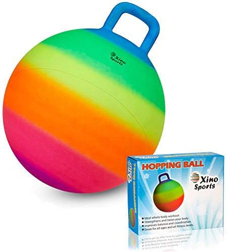 Hopping Ball for Kids, Amazing Space Hopper Ball with Handle, 18 Inch Diameter for Outdoor Fun
