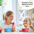 Toddler Utensils Set, 18 Pcs Plastic Kids Forks and Spoons, BPA Free, Dishwasher Safe, Brightly Colored Silverware