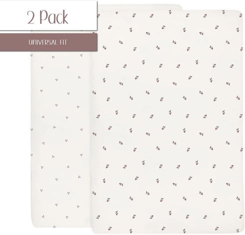Pack 100% 2 Pack Set, 38 24 Ely's & Co. Patent Pending Waterproof and Play Sheets, Cotton with Waterproof Lining Fitted