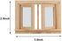 UZPDWK Decoration-1: 12 Dollhouse Windows, Wooden Miniature Dollhouse Furniture Window Frame for Dolls Houses Scale