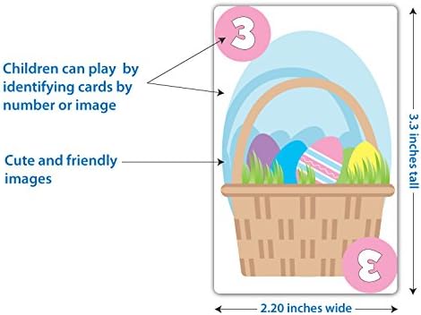 Arizona GameCo Easter Bunny Go Fish Game for Kids, Ages 4 & Up, Fun Easter Gift