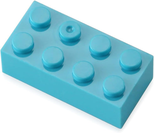 Feleph 2x4 Bricks Medium Azure, 320 Pieces Classic Building Kit, Basic Blocks Toy Accessories Compatible with Major