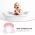Toyvian Baby Shampoo Cap Adjustable Silicone Bath Hat with Cartoon Design Protecting Eyes and Face during Hair Wash