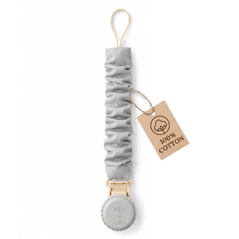Muslin Cotton Pacifier Clips - Metal-Free, Lightweight and Secure Pacifier Holder for