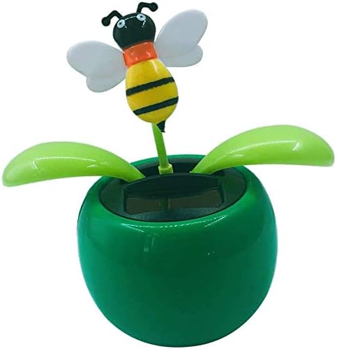 Solar Powered Dancing Flower - Animated Dancer Toy Car for Dashboard and Office Desk Decoration
