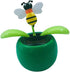 Solar Powered Dancing Flower - Animated Dancer Toy Car for Dashboard and Office Desk Decoration