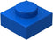 Classic Blue Plates Bulk - 200 Piece 1x1 Building Plates Flat, Compatible with Lego Parts (Color: Blue)