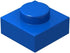Classic Blue Plates Bulk - 200 Piece 1x1 Building Plates Flat, Compatible with Lego Parts (Color: Blue)