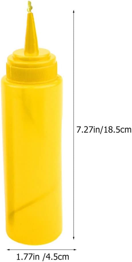 2Pcs STOBOK Fake Mustard and Ketchup Bottle Funny Fake Salad Dressing Bottle Prank Toys Phoney Condiment for Adults