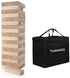 Outdoor Games Giant Tumble Tower - Large Tumbling Timber Wood Blocks Tower Yard Game for Kids & Adults Family Stacking