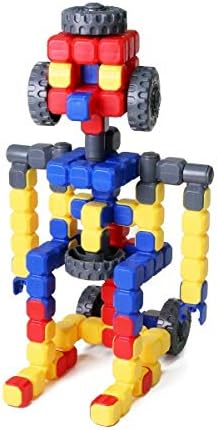 POPULAR PLAYTHINGS LinkaBlox Deluxe Construction Toy Set with Activity Guide for Kids 4+