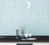 190 Gold Star Constellation Wall Decal for Kids Bedroom, Removable Outer Space Nursery Stickers, Zodiac Art Decor ZB162