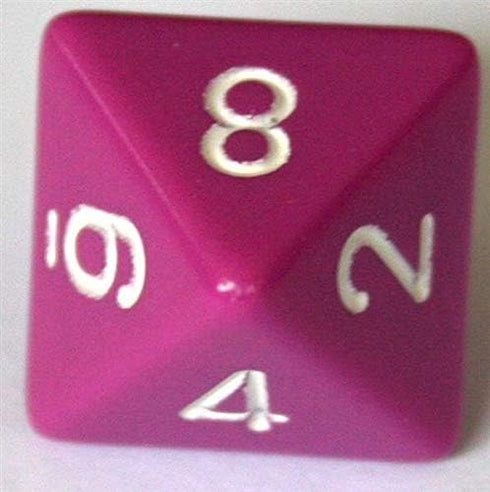 Chessex CHX25427 Opaque Light Purple/White Dice Set, Multicolor
