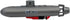 Electric Submarine Bath Toy - Funny Military Submarine Model, Floating Pigboat Water