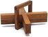 X Cross Disentanglement Puzzle - Wooden Brain Teasers for Adults, Logic Games Gift Puzzle and Mind Teasers