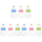 Kisangel Mini Infant Feeding Bottles Set 9 Pack 4Oz Plastic Baby Bottles