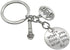 20PCS Microphone Keychain Musical Instrument Keychain, Inspirational Gift for Music Teacher Student Musicians