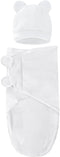 Fecawd Baby Swaddle Sleep Sacks with Hats for 0-3 Months Baby Swaddle Blanket