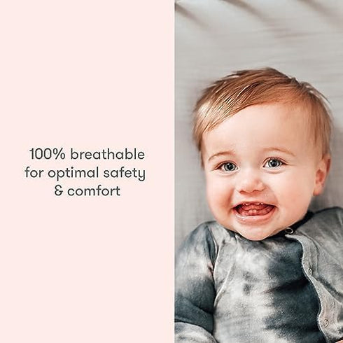 (2-Pack) Newton Baby Fitted Crib Sheet - Ultra Breathable and Soft, Organic Cotton, Fits All Standard Cribs, Plain