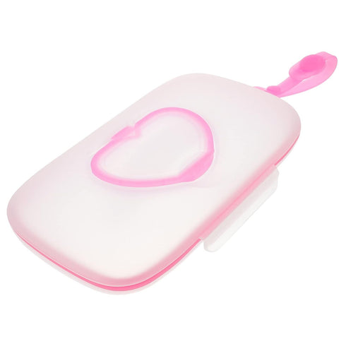 Portable Refillable Baby Wipes Holder - Pink Travel Container