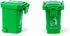 AITING Kids Push Toy Vehicles Garbage Truck's Trash Cans Toys Mini Curbside Vehicle Garbage Bin