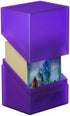 Ultimate Guard Boulder 80+ Deck Case for 80 Double-Sleeved TCG Cards - Amethyst, Secure Storage