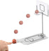Mini Basketball Game, Aluminium Alloy Miniature Foldable Basketball Hoop Toy for Adults and Children