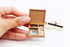 Dollhouse Miniature Wooden Easel Oil Painting Set with Palette and Watercolor Box - 1/12 Dollhouse Decoration