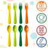 Toddler Utensils Set of 18 Plastic Kids Utensils Forks and Spoons - BPA FREE/Dishwasher Safe Toddler Flatware Set Brightly Colored Children's Safe Silverewre Cutlery Set by PLASKIDY