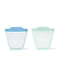 OXO Tot Silicone Reusable Bags: 2 Piece Cup Set in Opal and Dusk