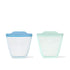 OXO Tot Silicone Reusable Bags: 2 Piece Cup Set in Opal and Dusk