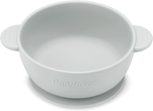 PandaEar 3 Pack Suction Bowls for Baby Toddlers 6-12 Months, Silicone Bowls with Suction for Food Feeding, BPA Free