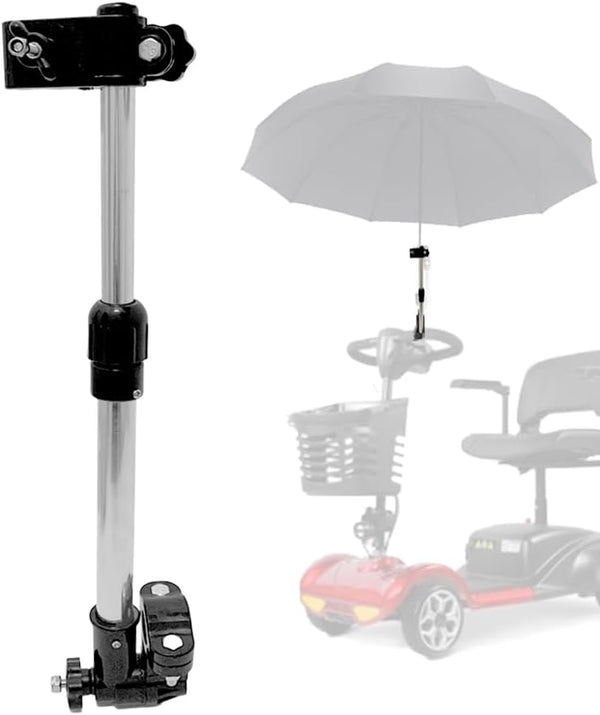 Sunshade Umbrella with Holder for Baby Stroller, Golf Cart, Bicycle - Fits 0.78"-1.2" Handlebar, Eccentric Shaft Design