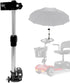 Sunshade Umbrella with Holder for Baby Stroller, Golf Cart, Bicycle - Fits 0.78"-1.2" Handlebar, Eccentric Shaft Design