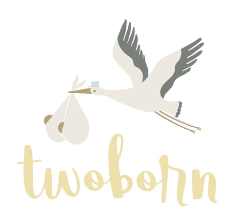 Twoborn 32"/34''x16" Twins Diaper Changing Pad Cover - Ultra Soft Jersey Knit Cotton for Baby Boys or Girls Unisex